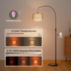 Stylish 71" Bohemian Arc Floor Lamp with RGB Color Changing LED and Magnetic Remote - Perfect for Any Room!