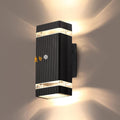 Illuminate Your Outdoors with Motion Sensor Aluminum Wall Lights - Stylish Up & Down Fixture for Garages, Porches, and Doorways