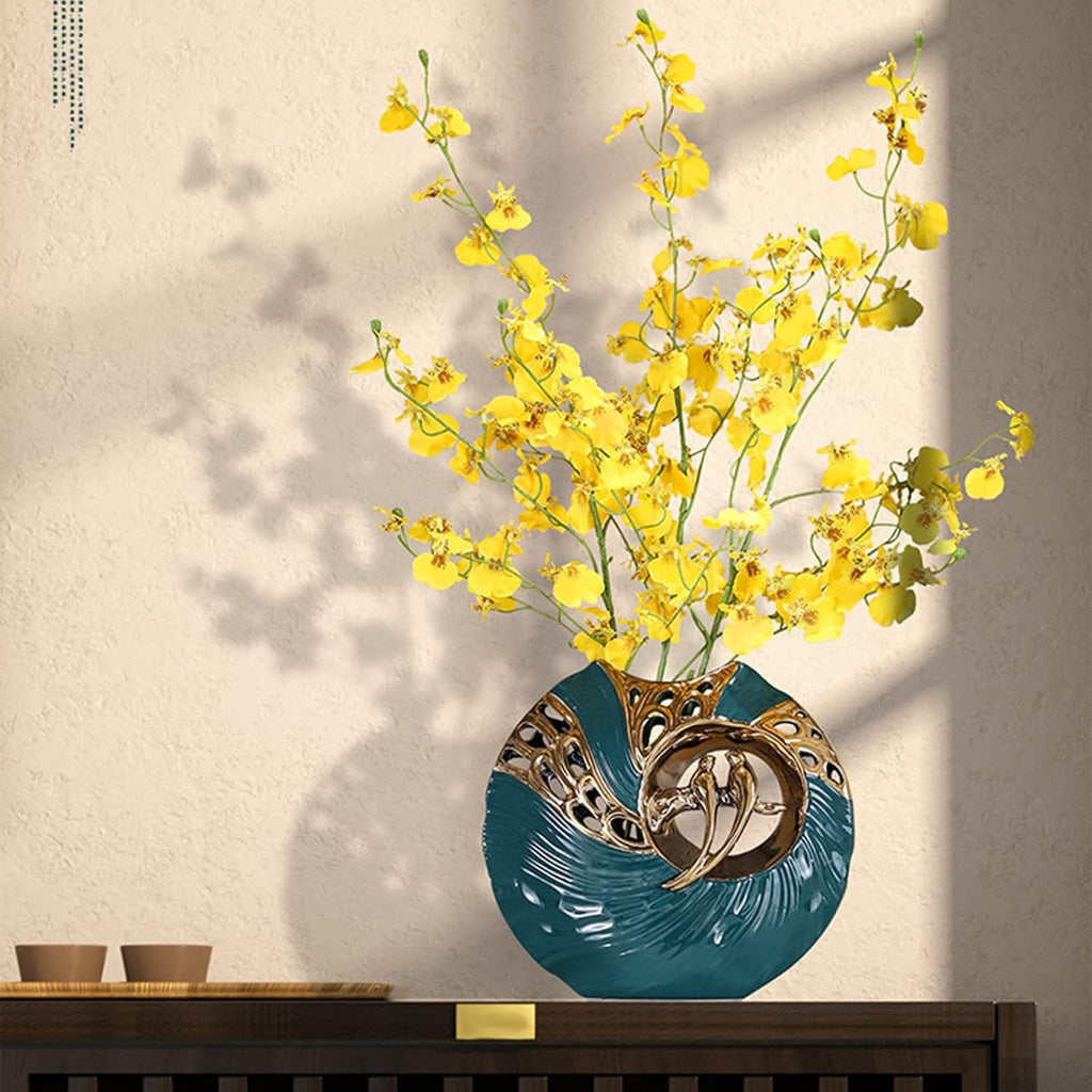 Elegant Modern Abstract Lovebird Vase | Stunning Handmade Ceramic Decor for Living Room, Wedding Anniversaries & Housewarming Gifts