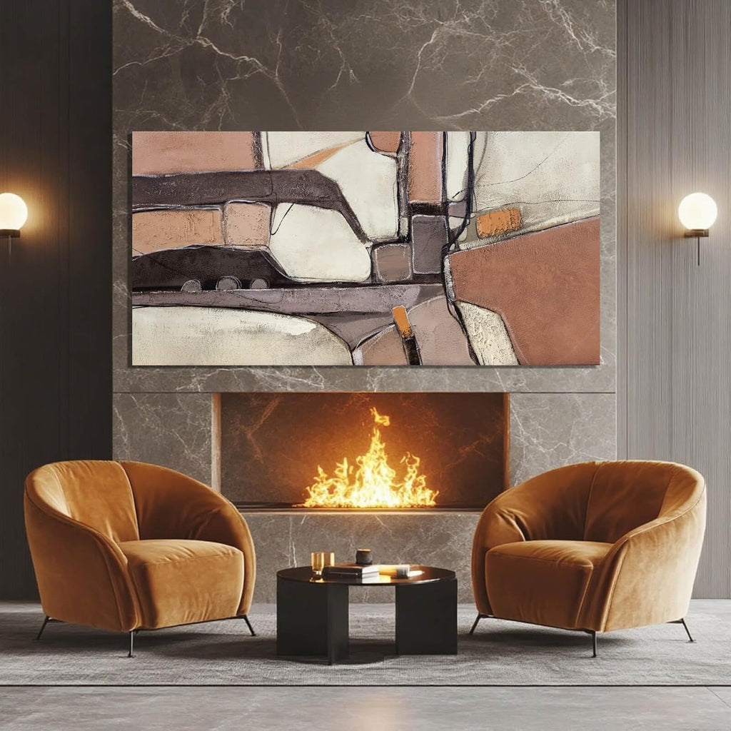 Elevate Your Space with Stunning Large Grey Abstract Canvas Art - Perfect for Living Rooms, Bedrooms, and Offices, 24" x 48"