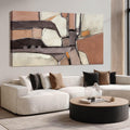 Elevate Your Space with Stunning Large Grey Abstract Canvas Art - Perfect for Living Rooms, Bedrooms, and Offices, 24" x 48"