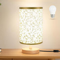 Chic Rose Gold Desk Lamp with Flaxen Shade - Perfect for Bedrooms, Offices, and Nightstands