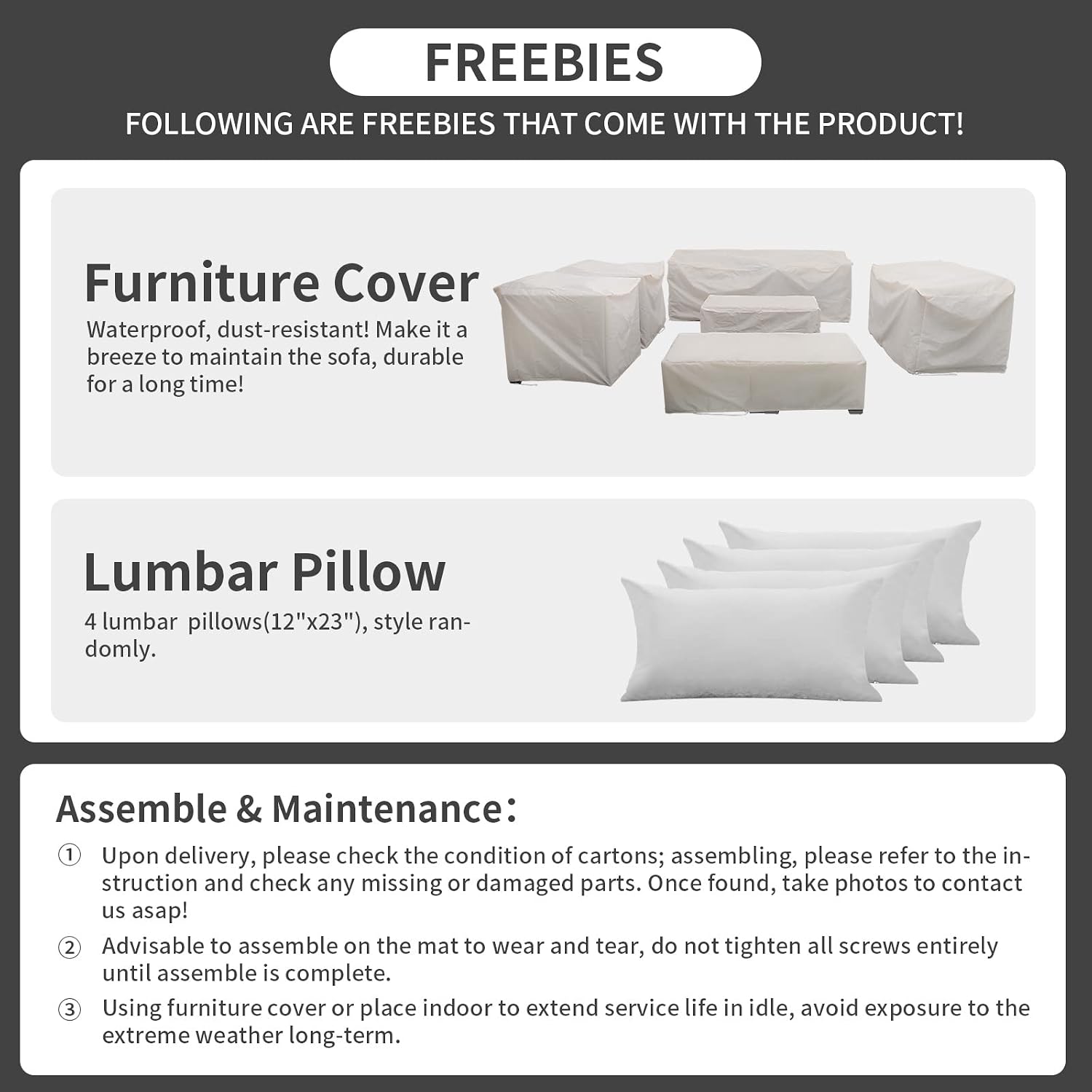 Luxurious 7-Piece Modern Patio Furniture Set with Stylish Light Grey Cushions and Convenient Storage Table