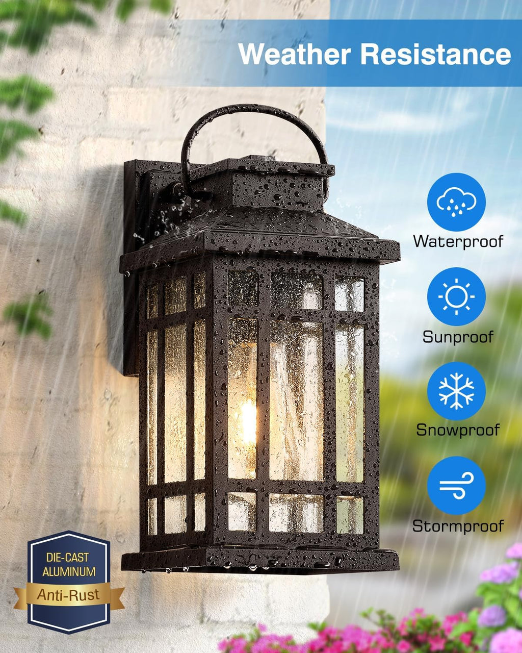 Transform Your Outdoors with OPAXIS Dusk to Dawn Modern Wall Sconce - Elegant Oil Rubbed Bronze Exterior Lighting for Patios and Garages