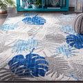 Transform Your Space with the SAFAVIEH Cabana Collection Washable Outdoor Rug - 5'3" x 7'6" in Stylish Grey & Blue - Perfect for Patios, Backyards, and More!
