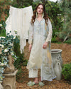 Ivory Botanica Embroidered Lawn Suit