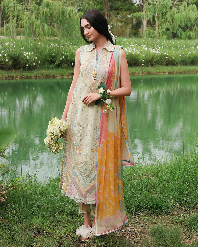 Embroidered Lawn Suit Set - Nocturne