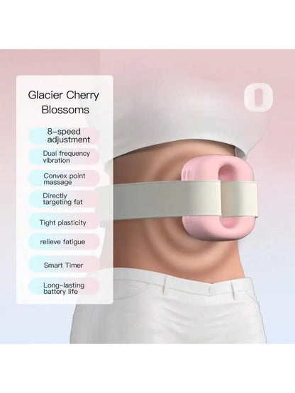 Experience Ultimate Relaxation with the New Hot Compress Electric Fascia Ring Muscle Relaxation Waist Massager - USB Charging for Convenient Use