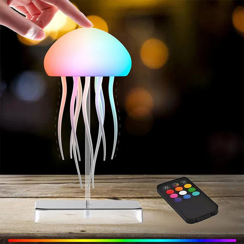 Lampe Méduse LED Aurora – Veilleuse RGB 9 Tentacules | Glow