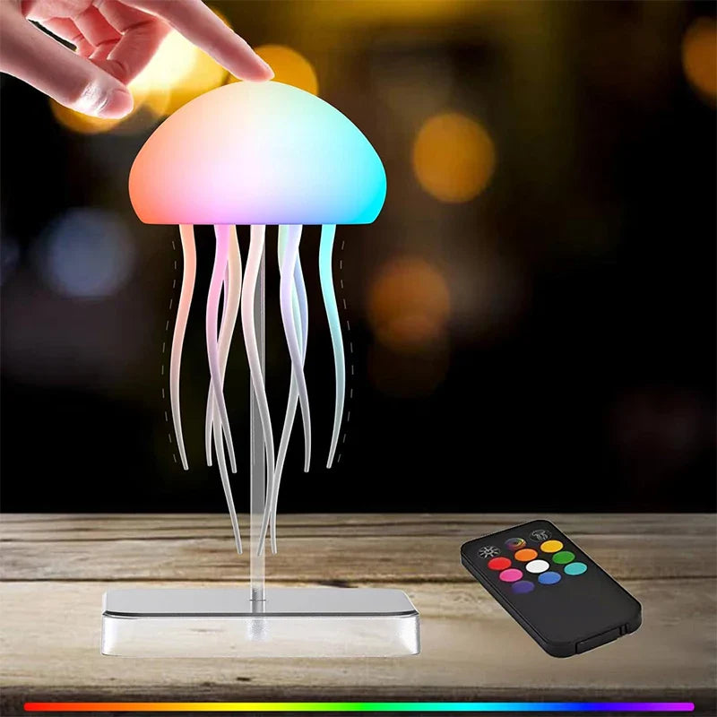 Lampe Méduse LED Aurora – Veilleuse RGB 9 Tentacules | Glow