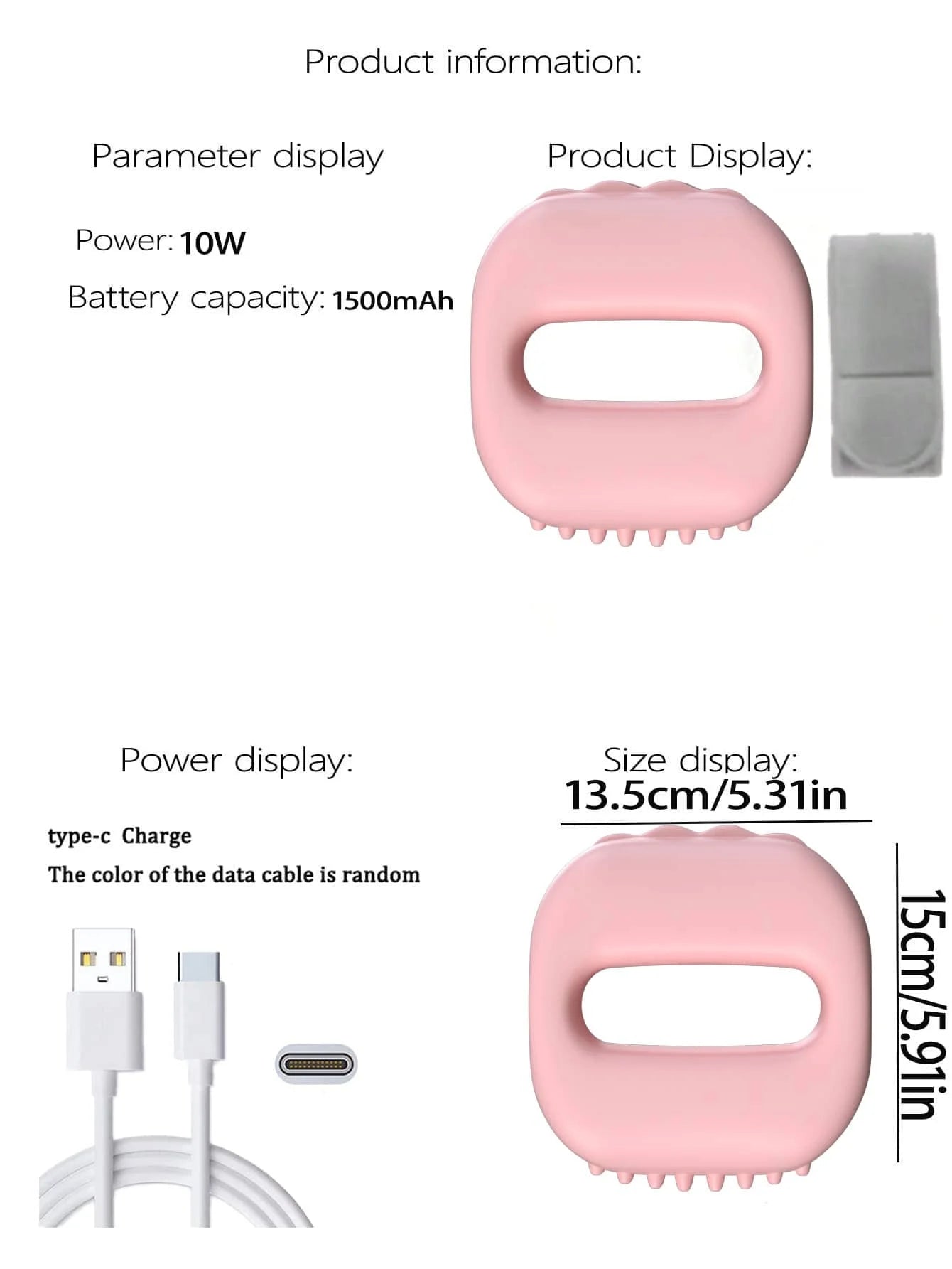 Experience Ultimate Relaxation with the New Hot Compress Electric Fascia Ring Muscle Relaxation Waist Massager - USB Charging for Convenient Use
