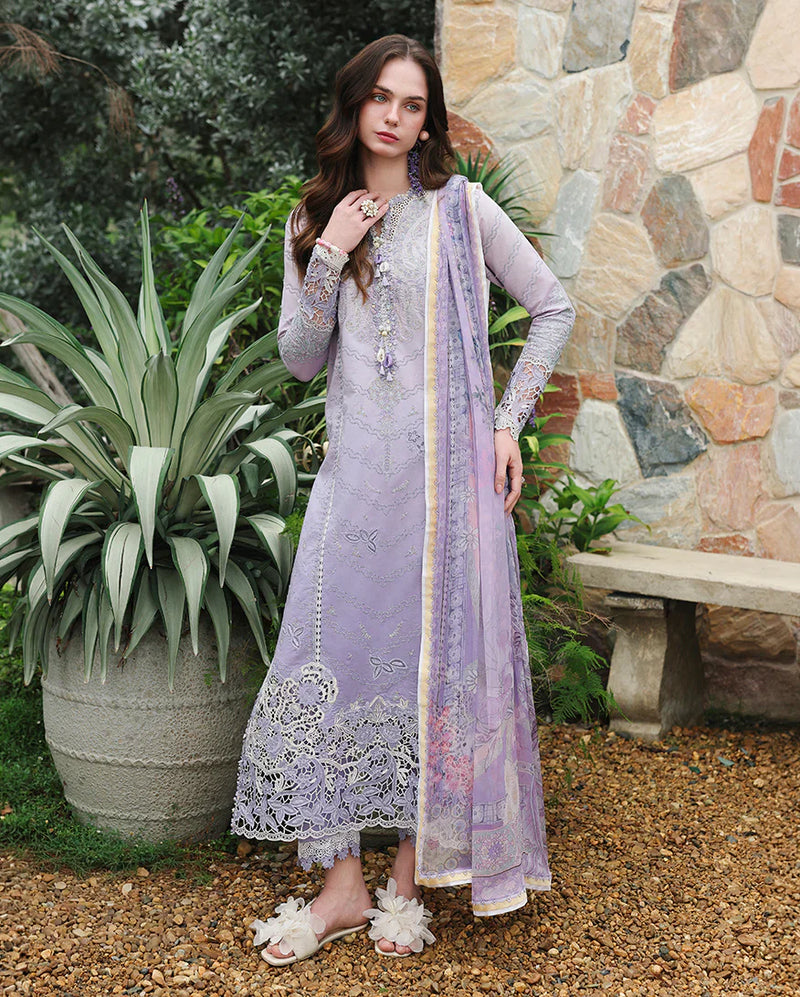 Embroidered Velvet Lawn Suit Set