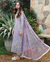 Embroidered Velvet Lawn Suit Set
