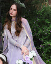 Embroidered Velvet Lawn Suit Set