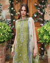 3-Pc Embroidered Lawn Suit - Ivy