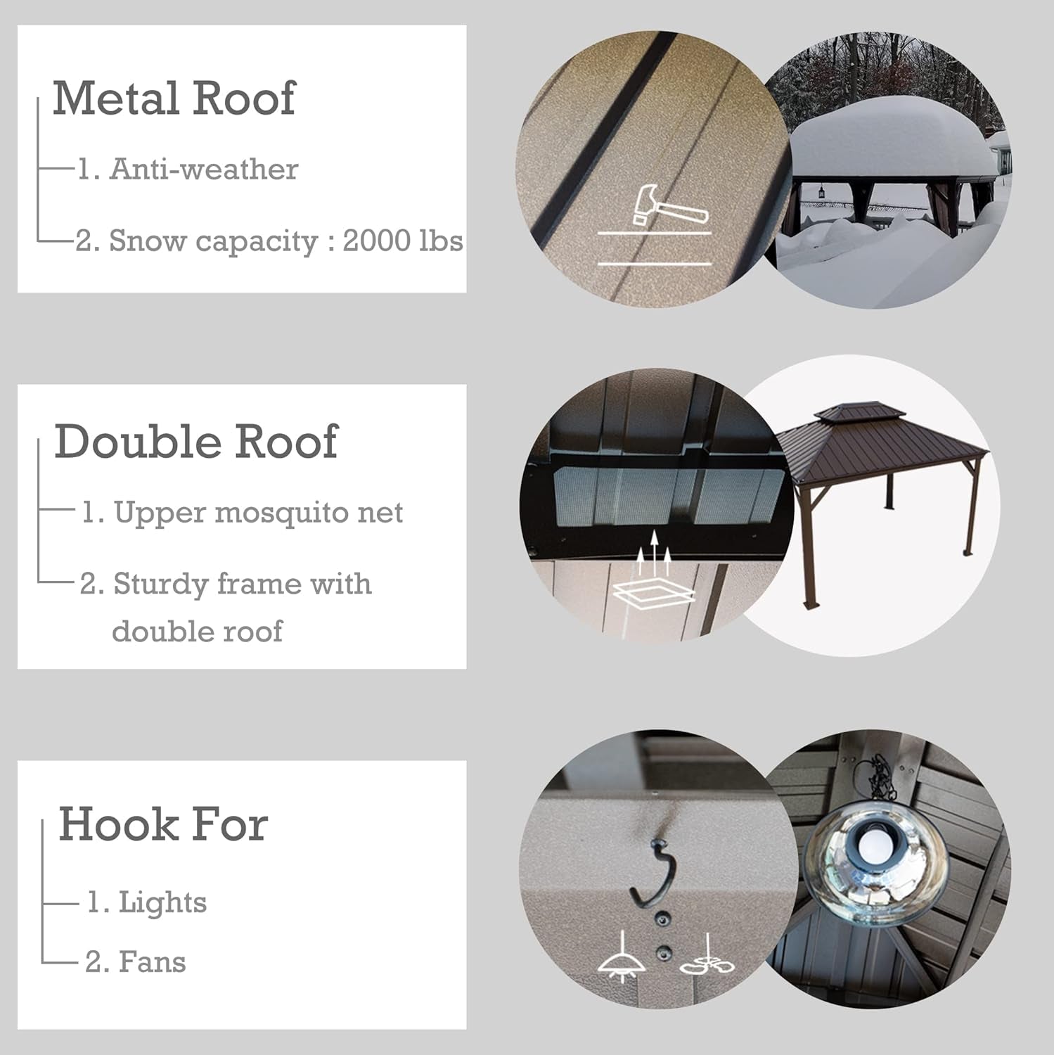 Transform Your Outdoor Space with the Alexander 10' x 12' Hardtop Gazebo - Durable Aluminum Frame & Galvanized Steel Roof with Curtains and Netting