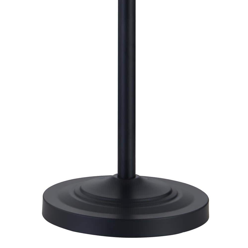 Illuminate Your Space with the 57.5 In. Black 3-Piece Traditional Dimmable Floor and Table Lamp Set - Perfect for Any Room!
