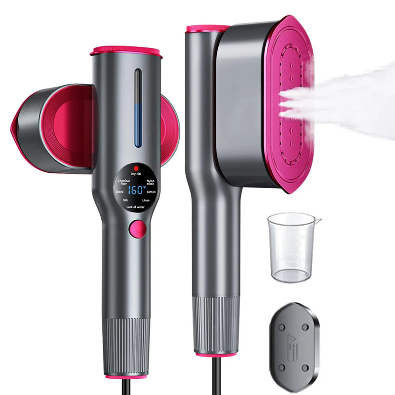 Dr.Flash Portable Garment Steamer - Fast Heating, 7 Modes & LED Display for Effortless Travel Ironing