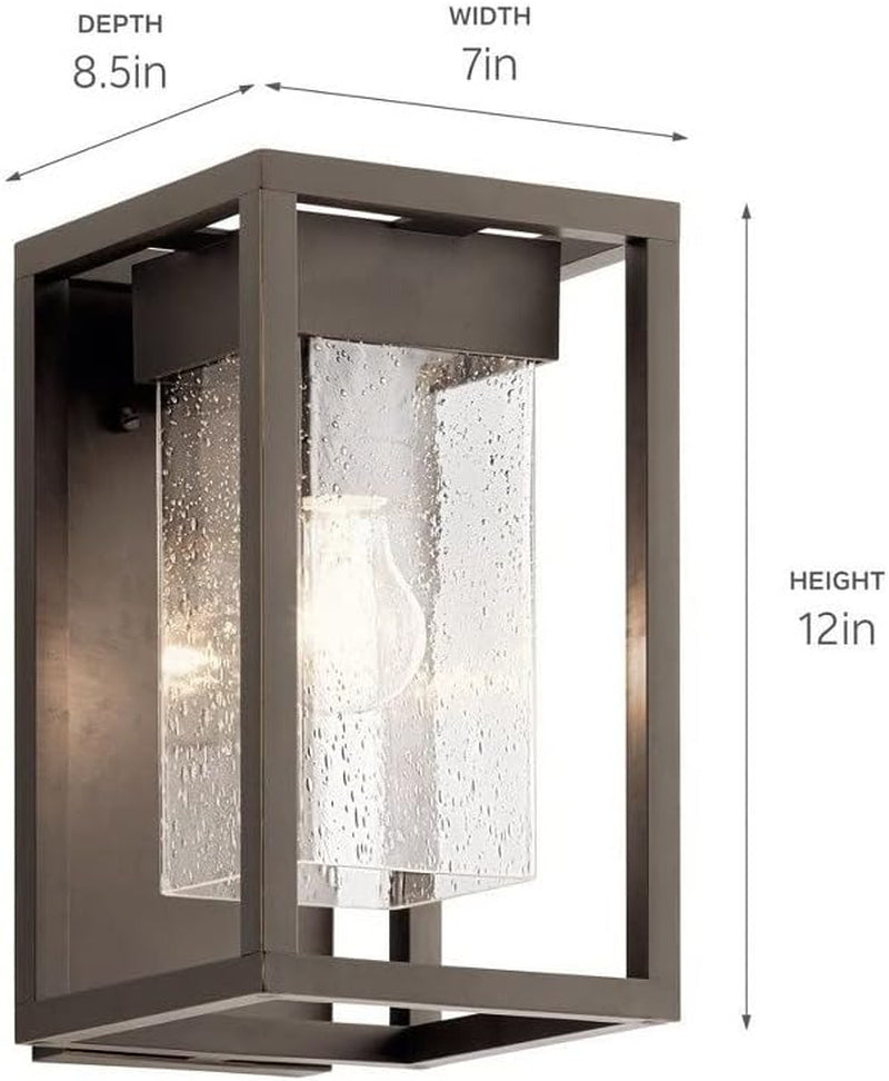 Elevate Your Outdoor Space with the Mercer 12-Inch 1 Light Wall Lantern in Olde Bronze Finish